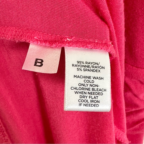 LOFT Coral Pink Comfortable Jersey Knit Empire Waist Maxi Dress, Petite Size M - Picture 8 of 12